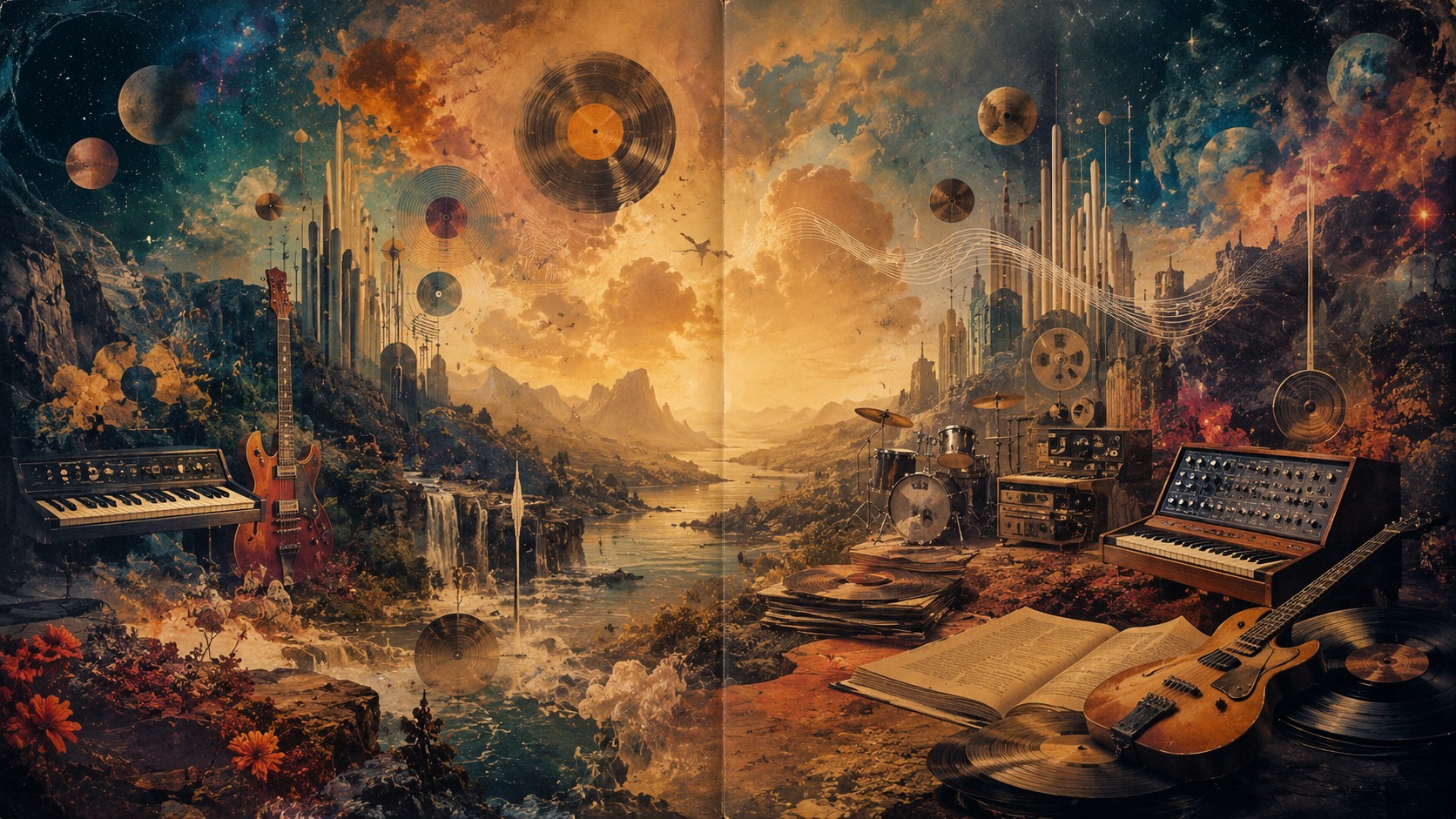 Prog Rock Archives &mdash; an atmospheric progressive rock collage